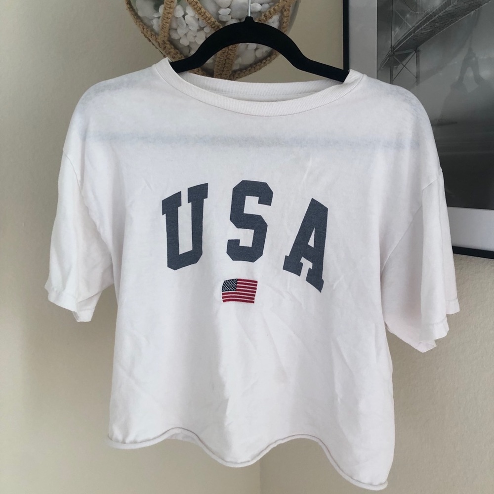 Pacsun USA cropped tshirt